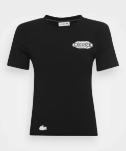 Lacoste EXCLUSIVE - T-shirt Imprimé - Black -Lacoste Soldes Magasin 531a71f85ea14ba0a8d5c61e24e90f96