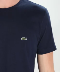Lacoste T-shirt Basique - Navy Blue -Lacoste Soldes Magasin 5368fa57830e402a98479aecbd31f299