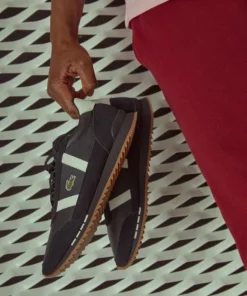 Lacoste PARTNER RETRO - Baskets Basses - Black/offwhite -Lacoste Soldes Magasin 54d6aebd65584a0585fa189a1a50a6dc