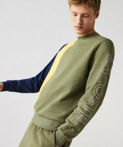 Lacoste Sweatshirt - Khaki Grün / Gelb / Blau