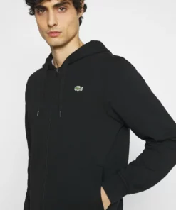 Lacoste PLUS - Sweat à Capuche Zippé - Black -Lacoste Soldes Magasin 561cf336329a4b7194fc2ee7d5ea0f75
