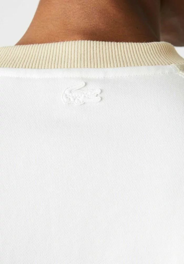 Lacoste Sweatshirt - Blanc Beige 4 Lacoste Sweatshirt - Blanc Beige â Image 4
