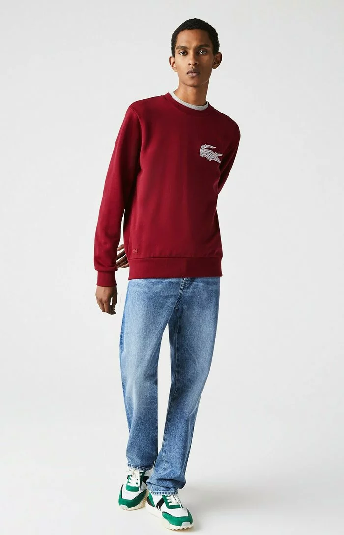 Lacoste Sweatshirt - Bordeaux 1 Lacoste Sweatshirt - Bordeaux