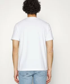 Lacoste T-shirt Basique - White -Lacoste Soldes Magasin 580df7d3d8cd4824ad5874c1afc69bd8