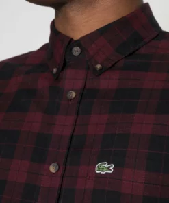 Lacoste Chemise - Black Vine Chine -Lacoste Soldes Magasin 583415285bb64cb5ad59dcee27eba9c0