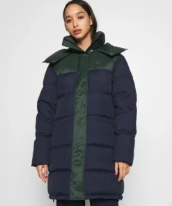 Lacoste BOXY PUFFER - Doudoune - Navy Blue/sinople