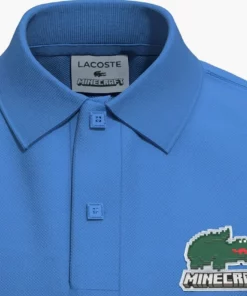 Lacoste MINECRAFT KINDER - Polo - Bleu -Lacoste Soldes Magasin 5a5d82bde36a4c04952ca92bf3b601cf