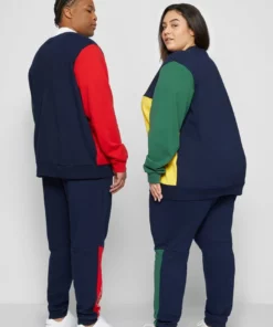 Lacoste PLUS UNISEX - Sweatshirt - Navy Blue/red/green/broom -Lacoste Soldes Magasin 5b3146bde92d468e90e02f71bfe73d78