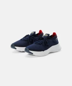 Lacoste COURT-DRIVE KNIT - Baskets Basses - Nvy/red -Lacoste Soldes Magasin 5b38d7911cff404da70982beec3d8fb5