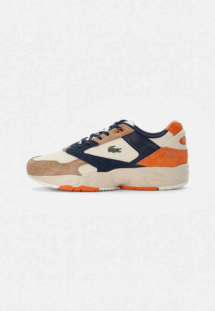 Lacoste STORM - Baskets Basses - Off White/brown 1 Lacoste STORM - Baskets Basses - Off White/brown
