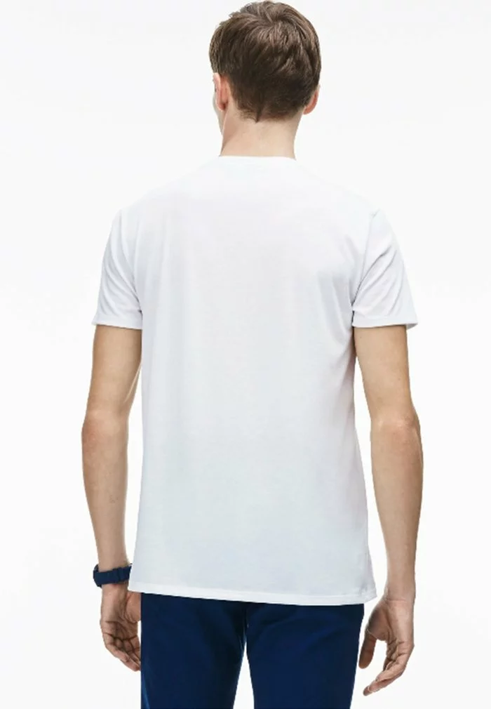 Lacoste T-shirt Basique - Blanc 2 Lacoste T-shirt Basique - Blanc – Image 2