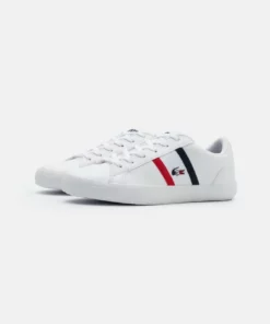 Lacoste LEROND - Baskets Basses - White/navy/red -Lacoste Soldes Magasin 5d24181dd87c4194a419eca55228efeb