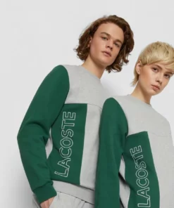 Lacoste UNISEX - Sweatshirt - Silver Chine/green/navy Blue/blue Royal -Lacoste Soldes Magasin 5e2b5ba431734da6b057aeccf15be5ad