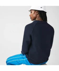 Lacoste Sweatshirt - Bleu Marine Blanc Rouge -Lacoste Soldes Magasin 5f39ecf482054ea6b558ff5d4eca3554