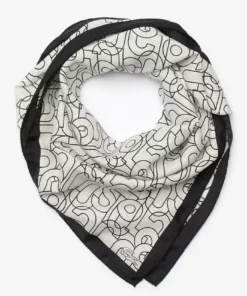 Lacoste Foulard - Blanc / Bleu Marine