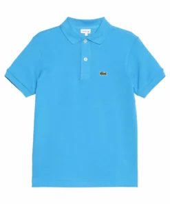 Lacoste BOY SHORT SLEEVED RIBBED COLLAR - Polo - Ibiza -Lacoste Soldes Magasin 601f290a6be54db89c6b9eff98cb25fc