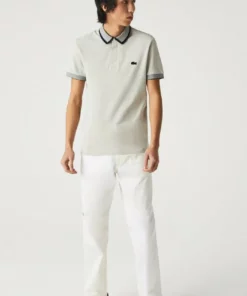 Lacoste Polo - Blanc Beige Bleu Clair