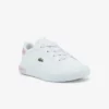 Lacoste POWERCOURT - Baskets Basses - Wht/lt Pnk