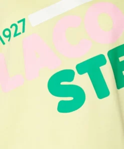 Lacoste T-shirt Imprimé - Napolitan Yellow -Lacoste Soldes Magasin 62ffae3242df4998be4619e11db0631d