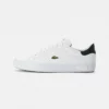Lacoste POWERCOURT - Baskets Basses - Wht/dk Grn