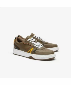 Lacoste L001 - Baskets Basses - Dk Brw/blk -Lacoste Soldes Magasin 658ff40472d64bd2957855572991f108