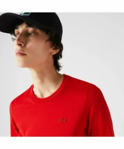 Lacoste T-shirt Basique - Rouge 7 Lacoste T-shirt Basique - Rouge -Lacoste Soldes Magasin 66a56af37cf243c98cd463acc48672d2