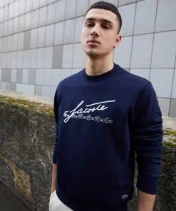Lacoste Sweatshirt - Navy Blue -Lacoste Soldes Magasin 66fd8dbf927044cb924f8cbb2c7a382e