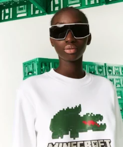 Lacoste MINECRAFT - Sweatshirt - Blanc -Lacoste Soldes Magasin 67a768b53f0143e9a1186b5fc9f87088