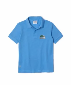 Lacoste MINECRAFT KINDER - Polo - Bleu -Lacoste Soldes Magasin 67c9ce661b0d4ec5a4eff238054680ff