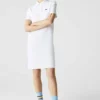 Lacoste Robe En Jersey - Blanc