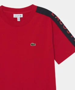 Lacoste T-shirt Imprimé - Infrared/navy Blue -Lacoste Soldes Magasin 6a90a5d733994d52928764db9cea9415