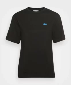 Lacoste EXCLUSIVE - T-shirt Basique - Black -Lacoste Soldes Magasin 6b0a097114354fa9ae8dcca96b4be4dd