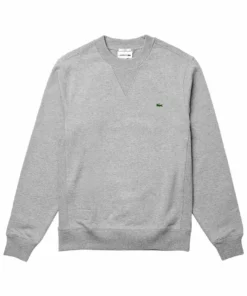 Lacoste Sweatshirt - Gris Chine -Lacoste Soldes Magasin 6b390fc9ecb549adae62e76e52115adf