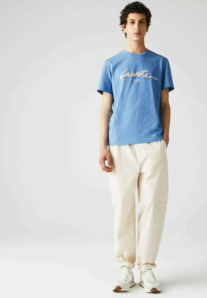 Lacoste T-shirt Imprimé - Bleu 2 Lacoste T-shirt Imprimé - Bleu – Image 2