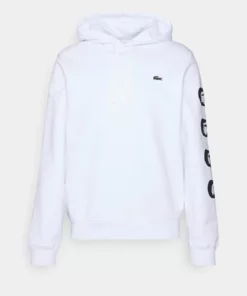 Lacoste Sweat à Capuche - Blanc -Lacoste Soldes Magasin 6e3c812cc45f4f478c2b7f28cf839240