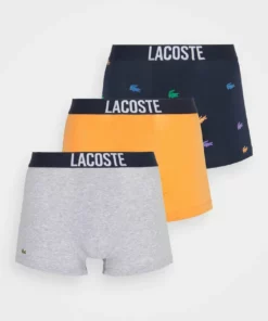 Lacoste 3 PACK - Shorty - Navy Blue/silver Chine/mandarin Tree Orange -Lacoste Soldes Magasin 6e9b4b2709f04197ace01edfe084352a