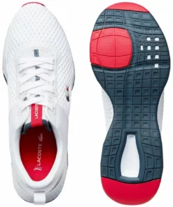 Lacoste Baskets Basses - Wht/nvy/red