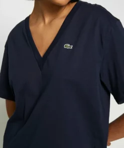 Lacoste T-shirt Basique - Navy Blue -Lacoste Soldes Magasin 717a2e529e484ea4ac35a513f09e0cb1