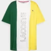 Lacoste PLUS UNISEX - T-shirt Imprimé - White/green Broom