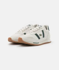 Lacoste PARTNER RETRO - Baskets Basses - Offwhite/dark Green -Lacoste Soldes Magasin 750008f735dd443d9003378f5d6f63d5