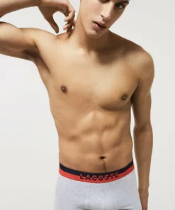 Lacoste 3 PACK - Shorty - Bleu Marine /gris Chine/rouge -Lacoste Soldes Magasin 750db24ea81d445ba214fb2c2cdb31a8