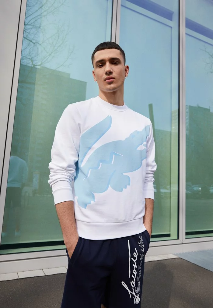 Lacoste Sweatshirt - White 4 Lacoste Sweatshirt - White – Image 4