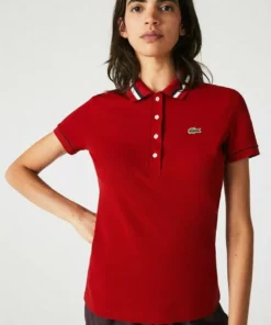 Lacoste Polo - Rouge / Blanc / Bleu Marine