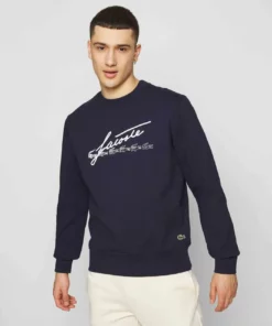 Lacoste Sweatshirt - Navy Blue -Lacoste Soldes Magasin 76dd3eaaaf494be5b021d407c24491e1