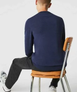 Lacoste Pullover - Bleu Chine -Lacoste Soldes Magasin 76ec5c8670d24ded9d1c8d1402331c57