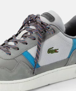 Lacoste T-CLIP - Baskets Basses - Gry/lt Blu -Lacoste Soldes Magasin 76ed6826799e43d1a477602fcf12e64e