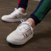 Lacoste L001 - Baskets Basses - White/navy/red