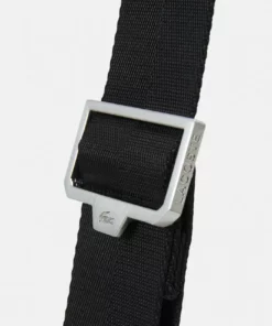 Lacoste THE BLEND UNISEX - Sac Bandoulière - Noir/gris -Lacoste Soldes Magasin 7732a746c2cf4582ab6810dc807023bc