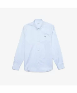 Lacoste Chemise - Bleu Clair -Lacoste Soldes Magasin 782ad222db3c4269afd2499265e57370