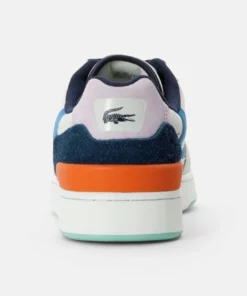Lacoste T-CLIP - Baskets Basses - Off White/blue -Lacoste Soldes Magasin 788b6c275c0b48658eb058448bf6c1a6